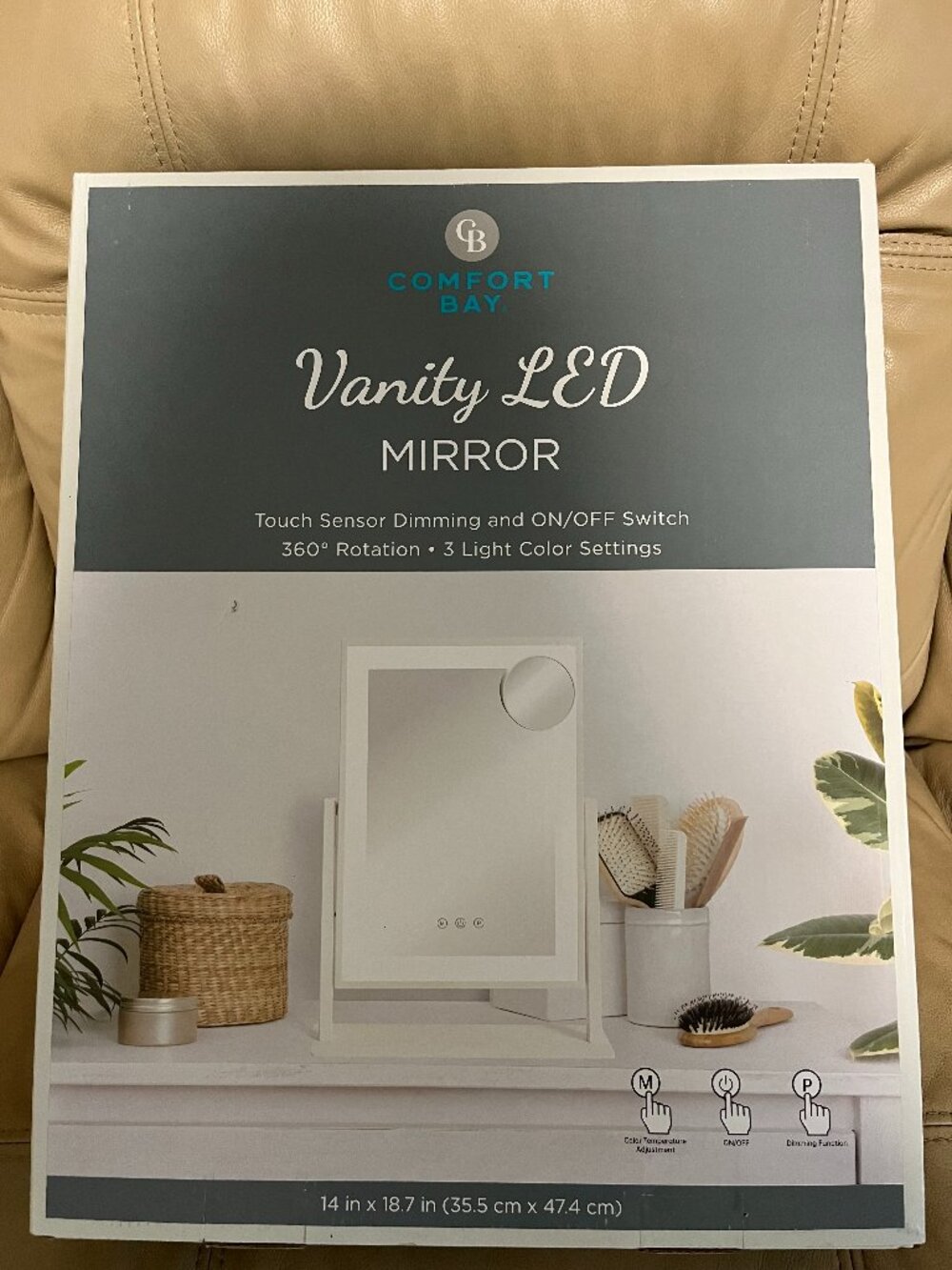 Vanity LED mirror